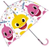 Pinkfong Kinderparaplu Baby Shark 70 Cm Pvc Transparant/roze