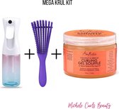 Michele Curls Beauty - Mega krul kit - Hair Mist - Krulborstel - Shea Moisture Curling Gel Soufflé