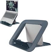 Leitz Verstelbare Compacte Ergonomische Laptopstandaard - Laptophouder met 4 Hoogtes - voor 13 tot 17 Inch Laptop - Ideaal voor Kantoor en Thuiskantoor - Fluweel Grijs