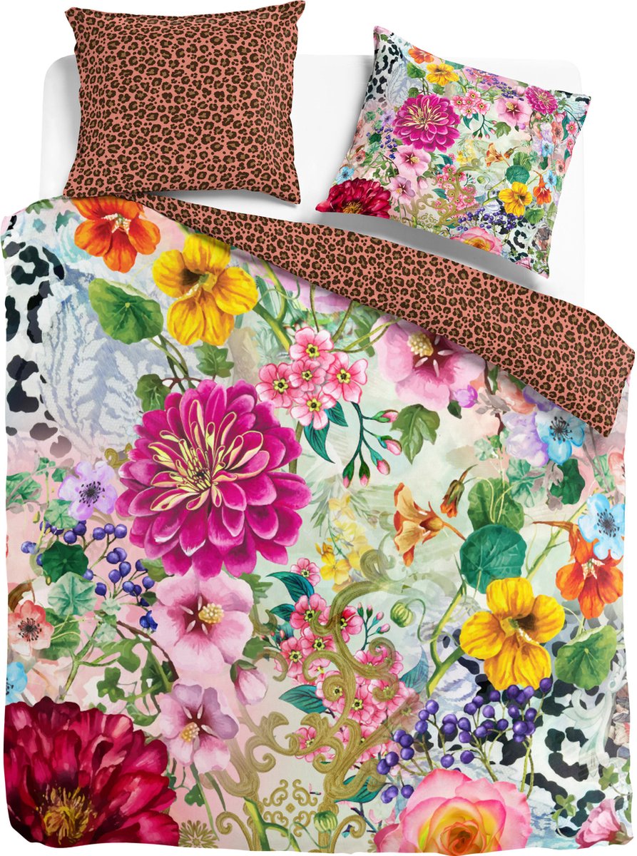 Melli Mello - Floral Attraction - Dekbedovertrek - 200x200/220 cm - Katoensatijn - Luxe