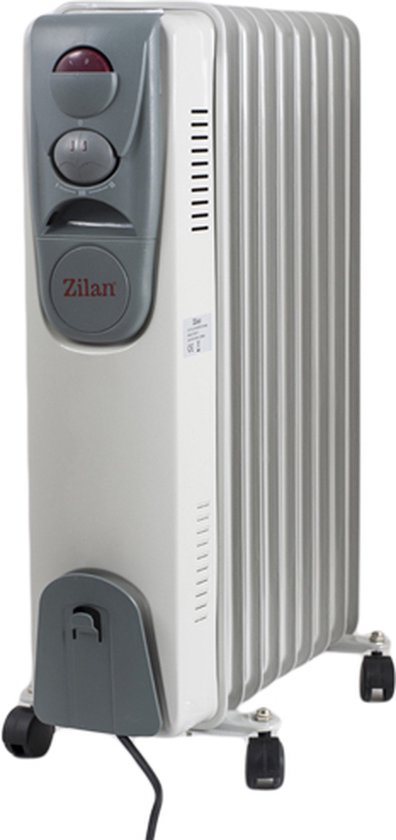Zilan - Olieradiator elektrisch - 2000 Watt - Kachel - oliegevulde radiator  - snelle... | bol