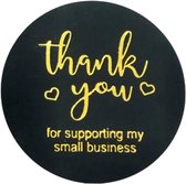 Sluitstickers-Thank You For Supporting My Small Business-3 x 500 Stickers Op Rol