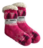 Sukats® Huissokken - Homesocks - Maat 36-41 - Lichtblauw - Anti-Slip - Fluffy - Dames Huissokken - Variant 22