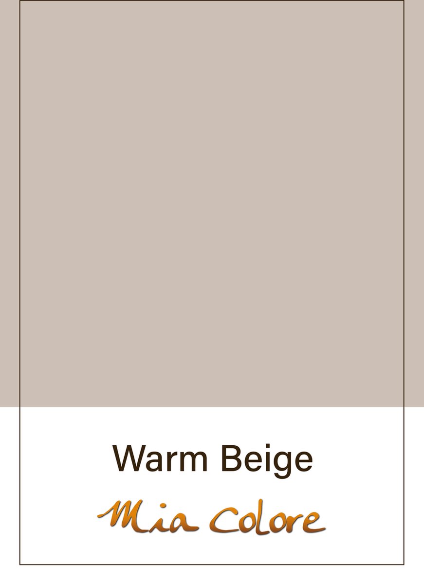 Warm beige krijtverf Mia colore 0,5 liter