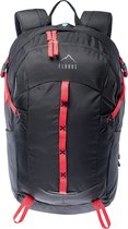 Elbrus Backpack - Unisex - antraciet - rood - zwart