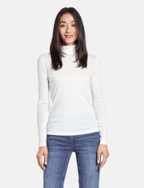 GERRY WEBER Dames Longsleeve lyocell-viscose Off-white-48