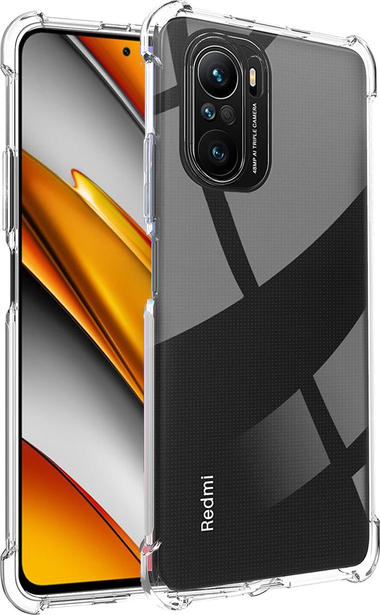 Hoesje geschikt voor Xiaomi Poco F3 - Transparant Backcover Shockproof Case