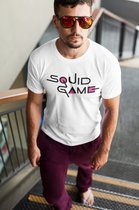 Squid Game | Heren T-shirt | Wit | Netflix | Serie | Survival Game | Drama