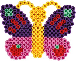 foto van Hama MAXI EXTRA GROTE VLINDER strijkkralen vormpje / figuur / grondplaat voor extra grote maxi strijkparels (strijkkralenbordje butterfly dier lente Pasen) creatief kralen cadeau voor kleine kinderen!