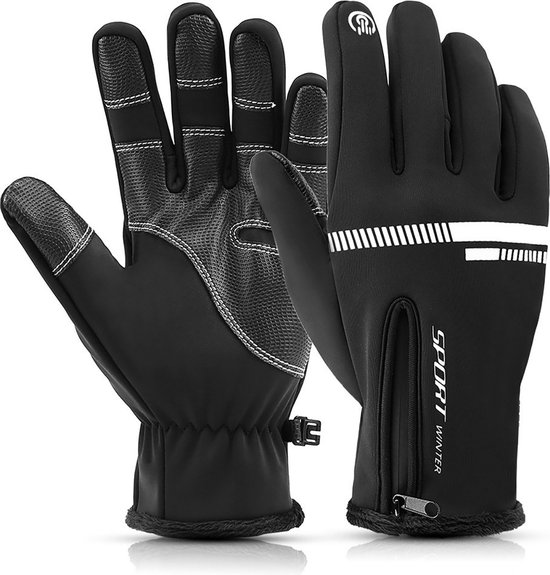 Cazy Sport Handschoenen - Geschikt voor Touchscreen- Zwart - Maat M