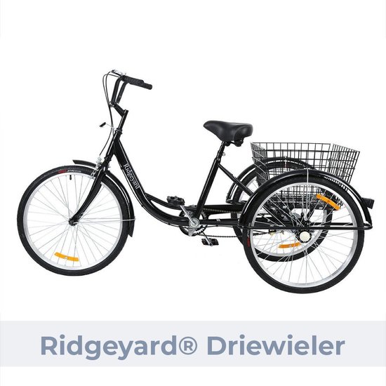 Ridgeyard® Driewieler Voor Volwassenen - Driewieler Fiets - Fiets Met  Fietsmand -... | bol.com