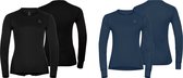 ODLO Suw Top Crew Thermoset Active Warm 2Pack Dames - Black/Diving Navy - Maat XS