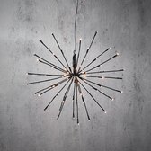 Luca Lighting - Firework verlichting zwart warm wit 72led IP44 - h32xd45cm - Woonaccessoires en seizoensgebondendecoratie  (Britse stekker )