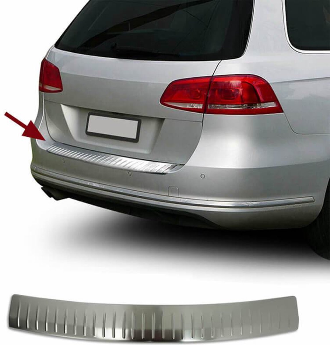 VW PASSAT B7 SW Bumper bescherming │Bumperbeschermers │Achterbumper beschermer bj 2010-2015