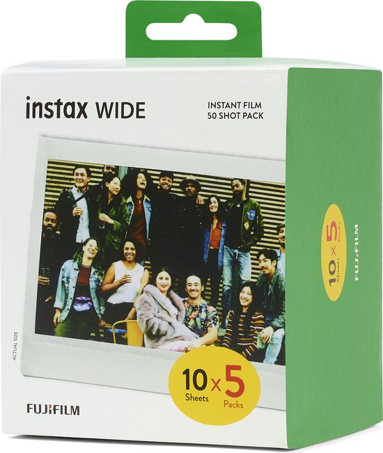 Fujifilm Instax wide film - Instant fotopapier - 5x10 stuks - Fujifilm