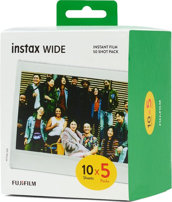 Fujifilm Instax - Instant fotopapier - 5x10 stuks | bol.com