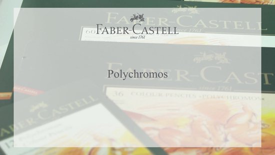 Faber Castell Polychromos roletui gevuld met 30 potloden, grafietpotlood en gum - Faber Castell - teken- en schildermaterialen