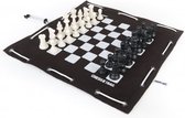 CHESSBAG schaakspel Zwart-Kingskin