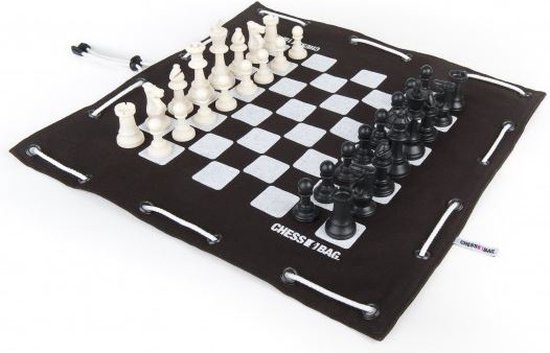 Afbeelding van het spel CHESSBAG schaakspel Zwart-Kingskin