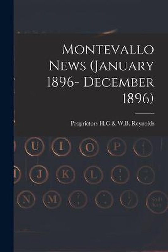 Montevallo News (January 1896- December 1896) - cover