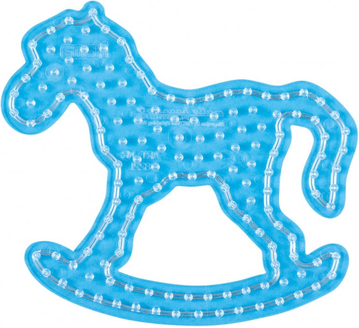 Hama MAXI HOBBELPAARD / PONY / GROOT PAARD strijkkralen vormpje / figuur / grondplaat voor extra grote maxi strijkparels (strijkkralenbordje / legbordje schommelpaard), schoencadeau Sint / Kerstmis — cadeau in Spellen & Speelgoed - foto 2