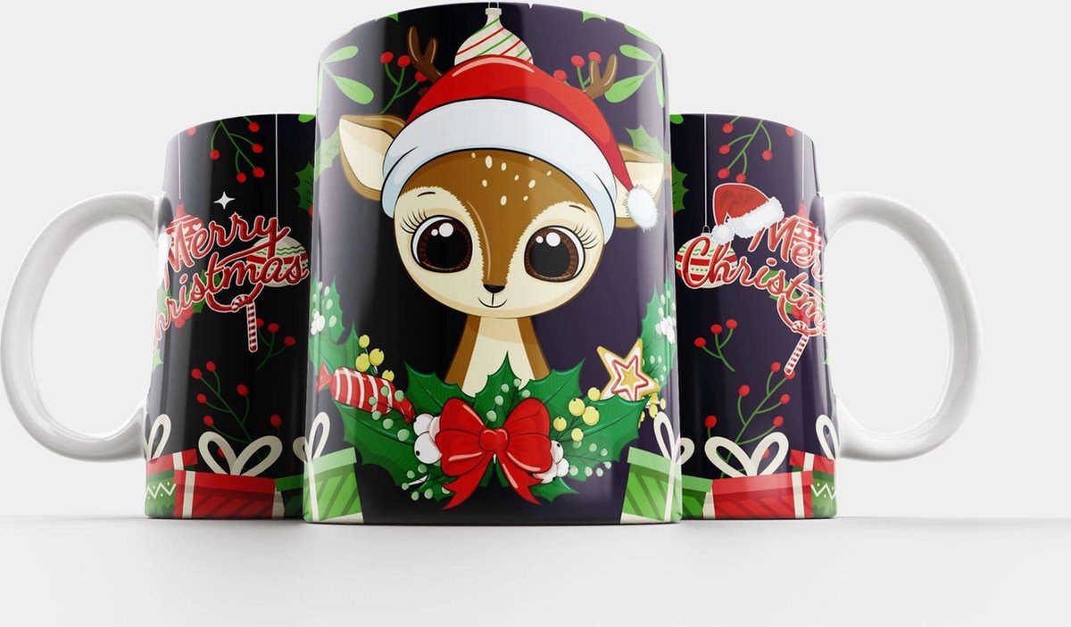 Mok Kerstmis hert/hertje