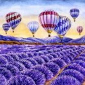 Sparkling Craft / CS Hobby Diamond Painting Lavendel  Daylight  50 x 40 Vierkante Steentjes