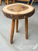 Houten bijzet tafel 35x35x50 cm