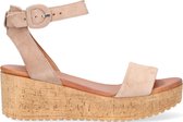 Omoda 722023 Sandalen - Met Sleehak - Dames - Beige - Maat 35