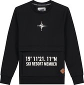SKURK Sven Kinder Jongens Zwarte Sweater - Maat 92