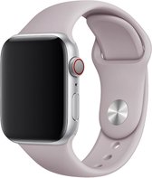 Watch Bandje ook geschikt voor Apple Watch / Watch Band/ Ook geschikt voor Series 1 2 3 4 5 6 SE / Sport / Siliconen / Armband / Roestvrij / 38 mm / 40mm / - Lichtpaars - Light Pur