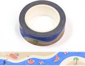 vakantie en strand washi tape | 15mm - 10m