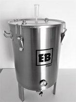 EasyBrew-Vergistingsvat 60 L-conische bodem-2 kranen-geïntegreerde koeler