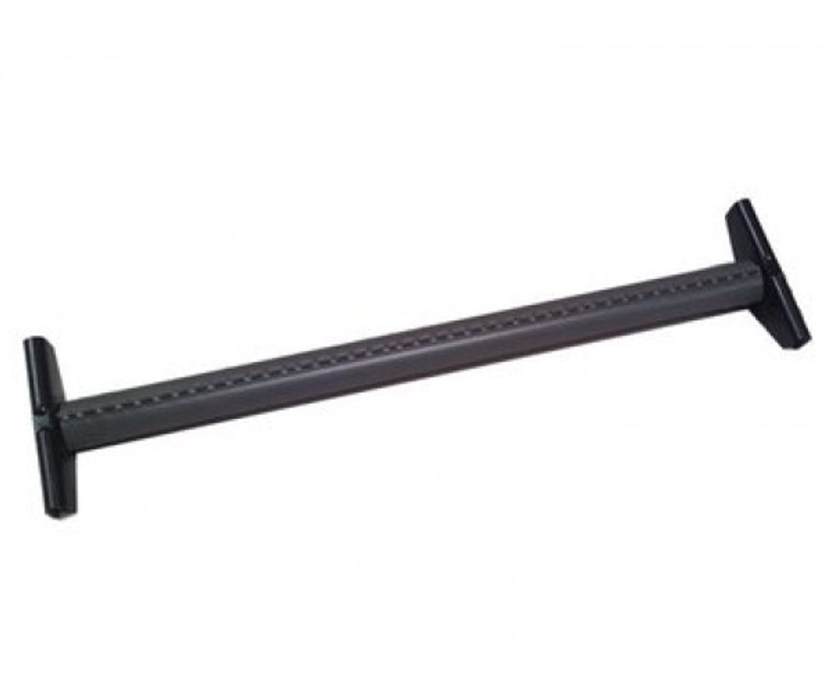 Kledingroede voor garderobedoos kunststof 60 cm zwart