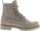 Blackstone OL22 WILD DOVE - LACE UP BOOTS - FUR  - Vrouw - Grey - Maat: 40