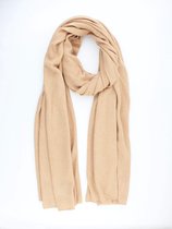 Coco cashmere scarf- Omslagdoek- Fijn gebreide kasjmier sjaal- Uni- Cadeau voor man- Cadeau voor vrouw- Cosy chic-Taupe- Zilver Lurex