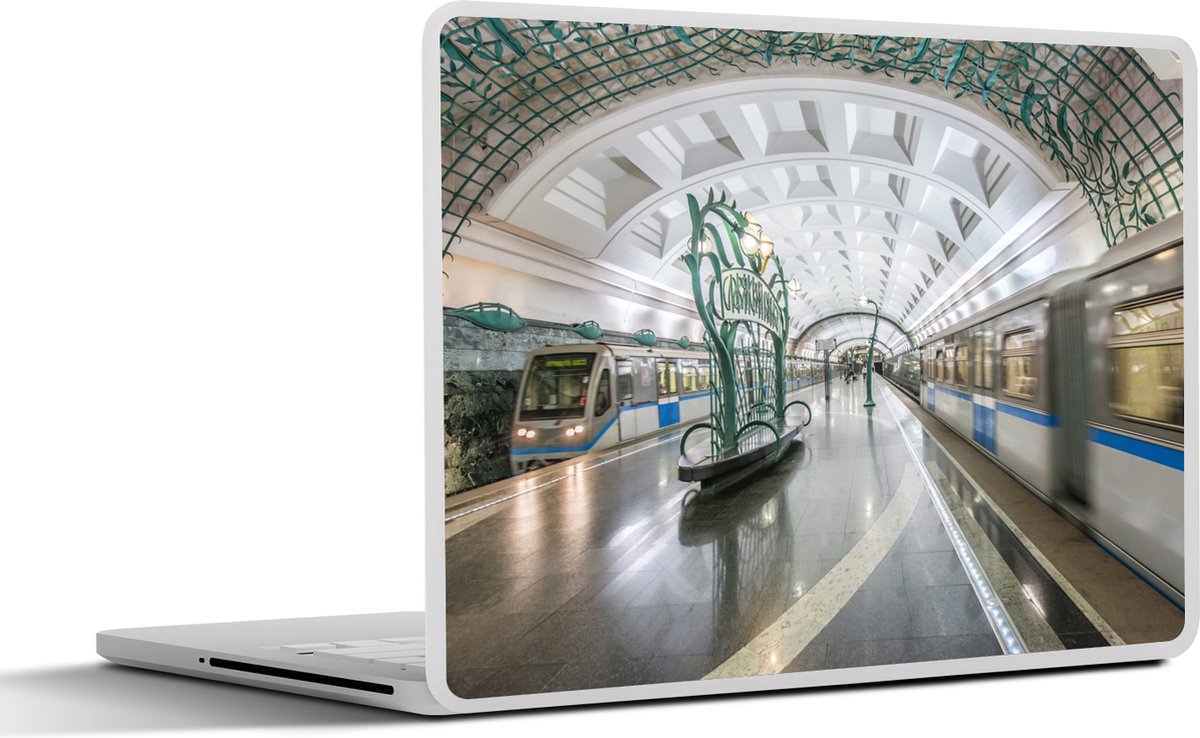Afbeelding van product SleevesAndCases  Laptop sticker - 13.3 inch - Metrostation in Moskou, Rusland