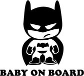 Baby on board (wit) (20x15cm) Batman