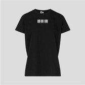 T-SHIRT BARCODE REBEL WHITE A CAUSE BLACK (L)