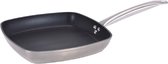 Grillpan - 26 x 26 x 4,2 cm - Aluminium