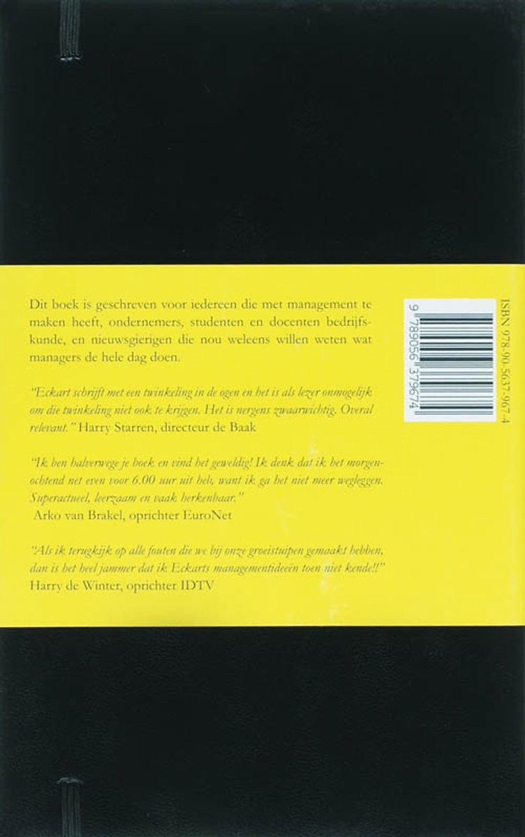 Eckart's Notes - back cover
