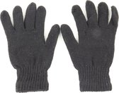 Orange85 Gebreide Handschoenen - Polyester - Winter - Heren - Zwart Grijs