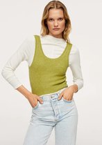 Mango Top Gebreide Crop Top 17095938 48 Dames Maat - M