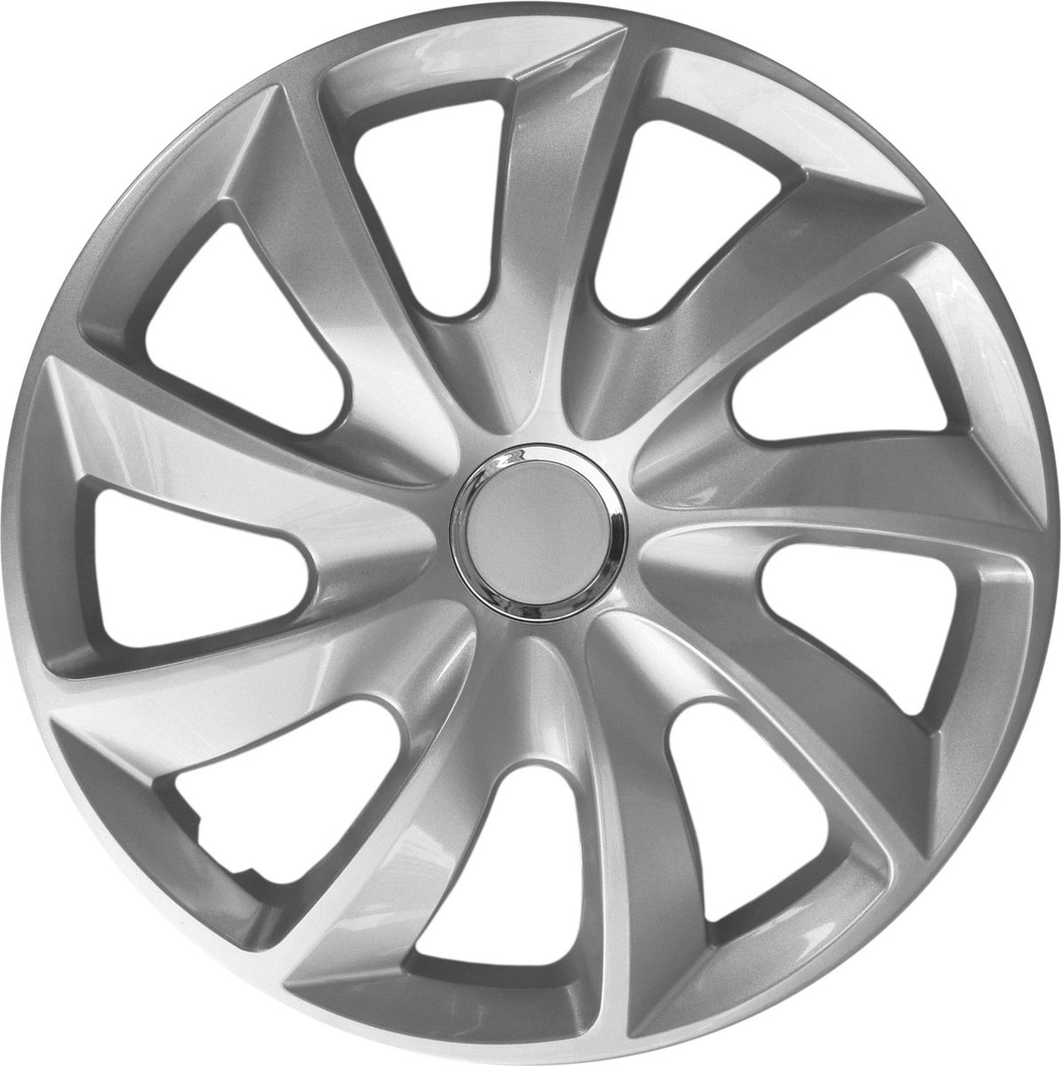 NRM Stig - Wieldoppen - 15 inch set van 4- Zilver