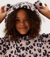 Onesie, Jumpsuit "Leopard Brown" hooded Luxury super soft Kids series 8-9 Jaar