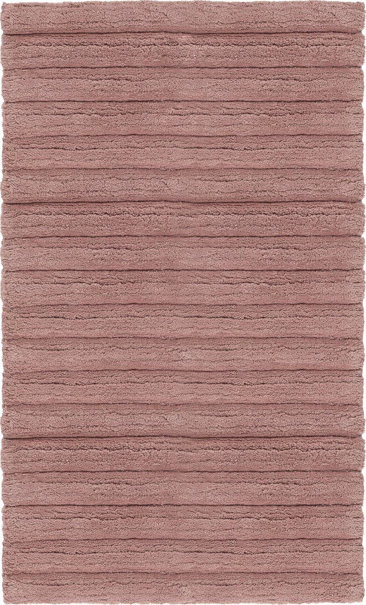 Zachte Badmat Veerle Roze | 60x100 | Sneldrogend En Vochtabsorberend | Anti-Slip Met Noppen