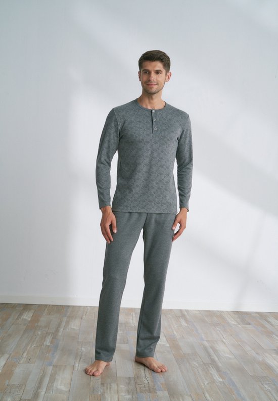 Pijadore - Set Pyjama Homme Grande Taille, Manches Longues - 2XL