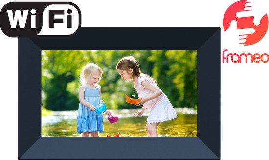 Denver PFF-726 - Digitale Fotolijst - Fotokader - 7 inch - IPS touchscreen - met Frameo software - Zwart