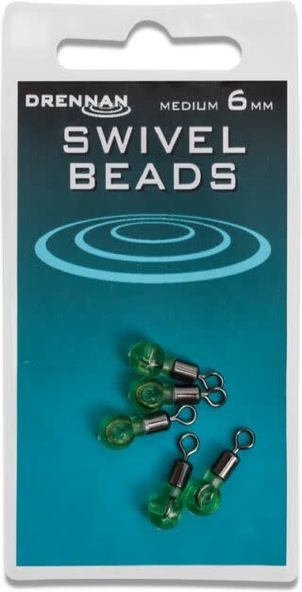 Drennan Swivel Beads (6 pcs) - Maat : Medium 6mm
