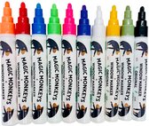 Raamstiften - Krijtstiften - krijtmarkers - glasstiften - raamtekenstiften - window markers - set van 10 Stiften